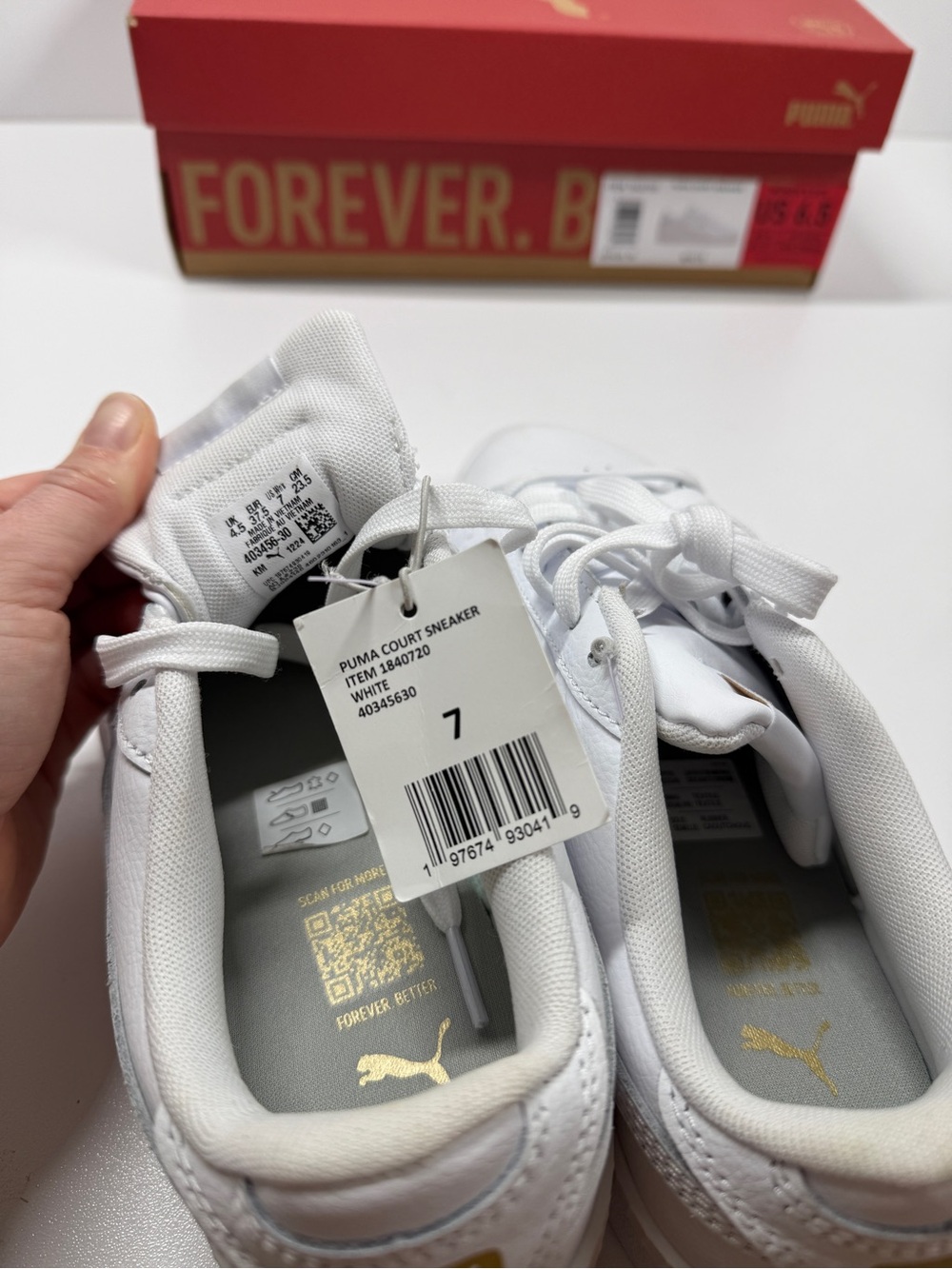 NIB Puma Court Platform Sneaker Size: 7 - Picture 5 of 6